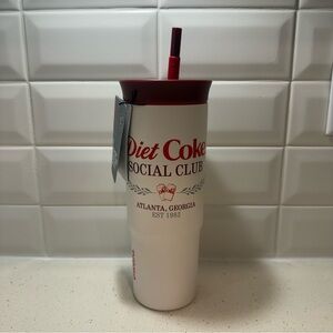 Diet Coke Social Club White & Red Travel Tumbler